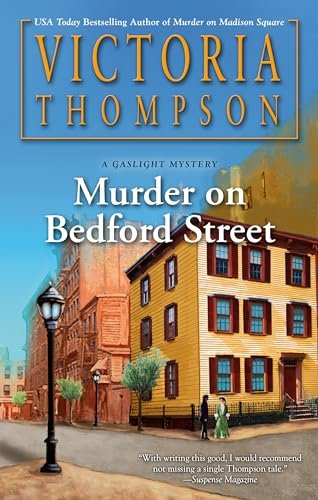 Book cover for "Murder on Bedford Street" by Victoria Thompson