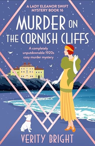 Book cover for "Murder on the Cornish Cliffs" by Verity Bright