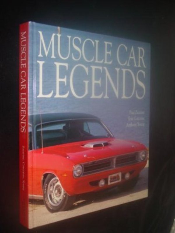 Book cover for "Muscle Car Legends" by Tom Corcoran