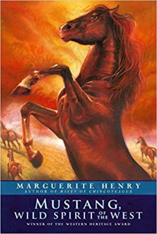 Book cover for "Mustang" by Marguerite Henry