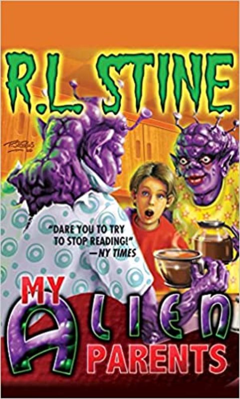 Book cover for "My Alien Parents" by R.L. Stine