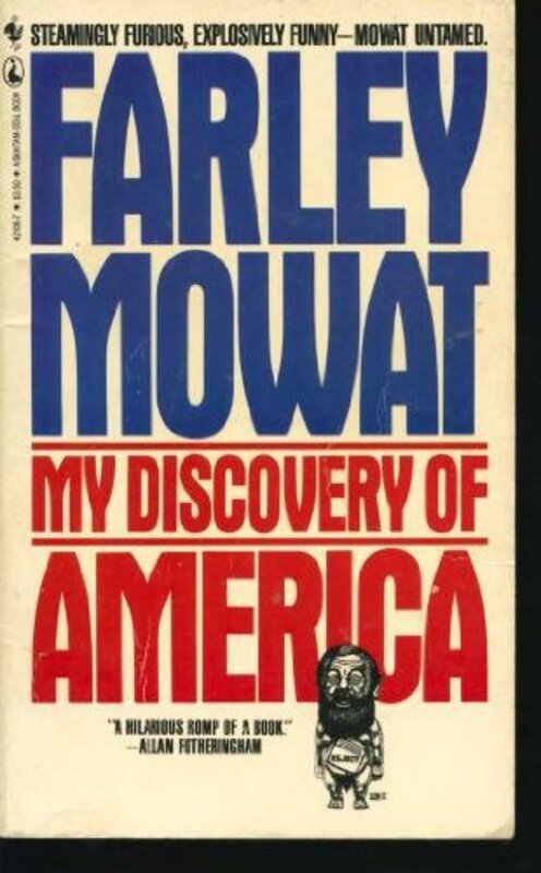 Book cover for "My Discovery of America" by Farley Mowat
