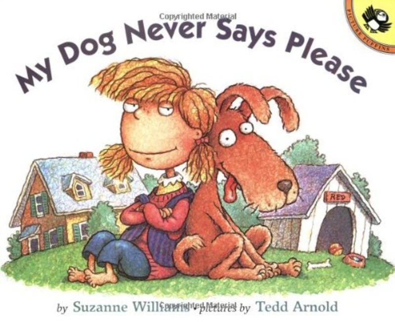 Book cover for "My Dog Never Says Please" by Suzanne Williams