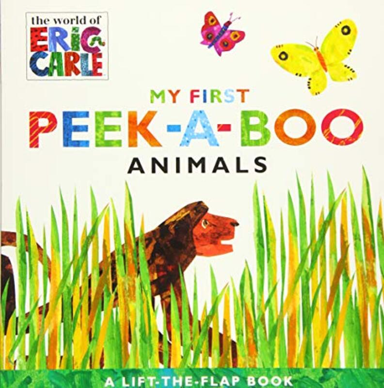 Book cover for "My First Peek-a-Boo Animals" by Eric Carle