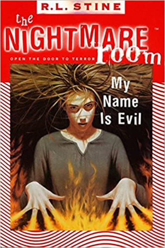 Book cover for "My Name is Evil" by RL Stine