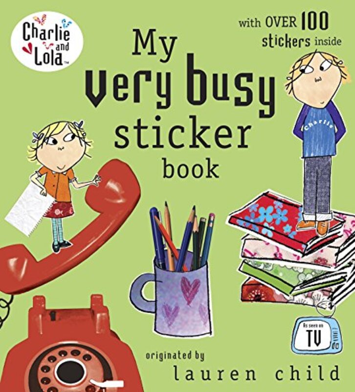 Book cover for "My Very Busy Sticker Book" by Lauren Child