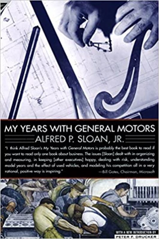 Book cover for "My Years with General Motors" by Alfred Sloan
