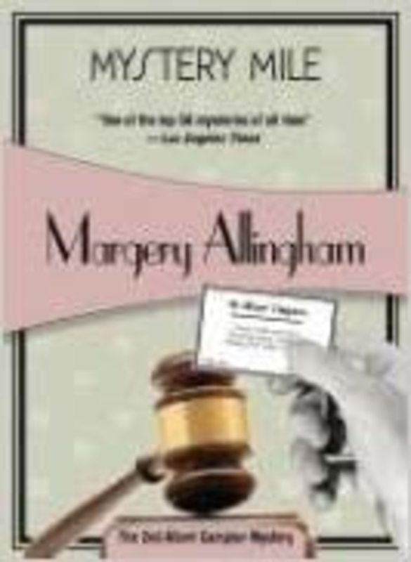 Book cover for "Mystery Mile" by Margery Allingham