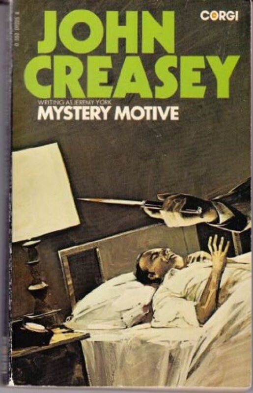 Book cover for "Mystery Motive" by John Creasey