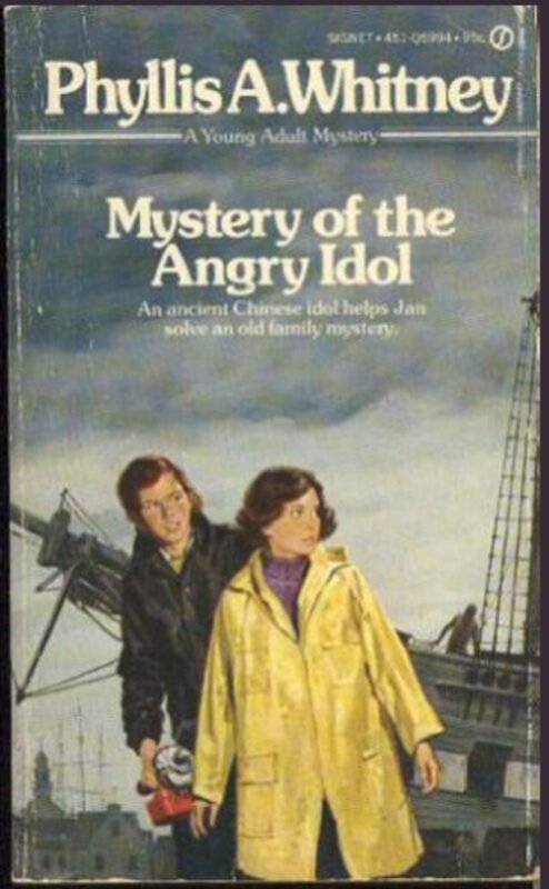 Book cover for "Mystery of the Angry Idol" by Phyllis A Whitney
