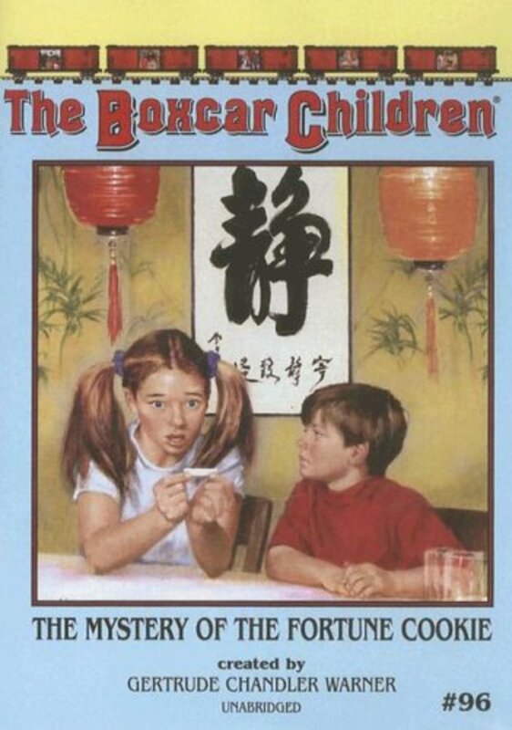 Book cover for "Mystery of the Fortune Cookie" by Gertrude Chandler Warner