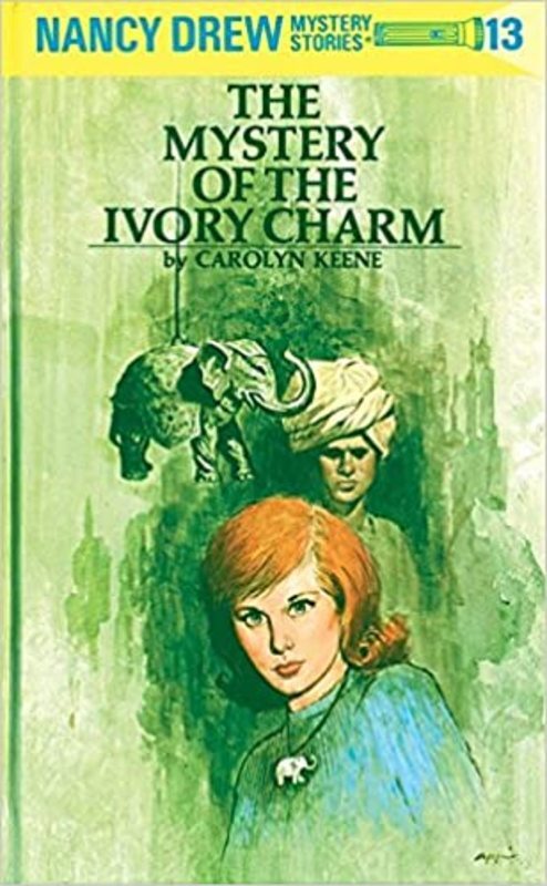 Book cover for "Mystery of the Ivory Charm" by Mildred A Wirt