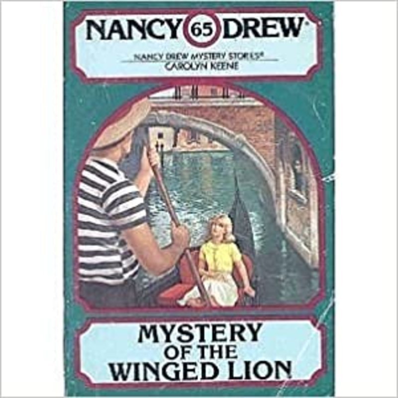 Book cover for "Mystery of the Winged Lion" by Mildred A Wirt
