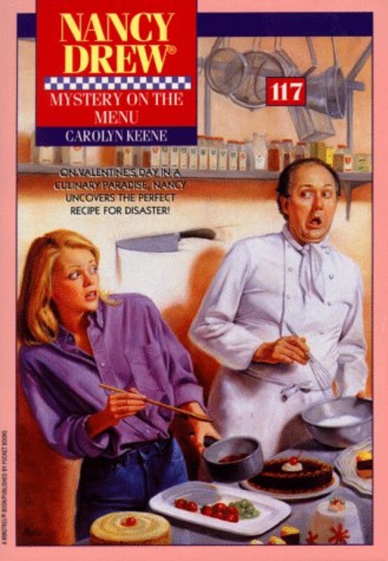 Book cover for "Mystery on the Menu" by Mildred A Wirt