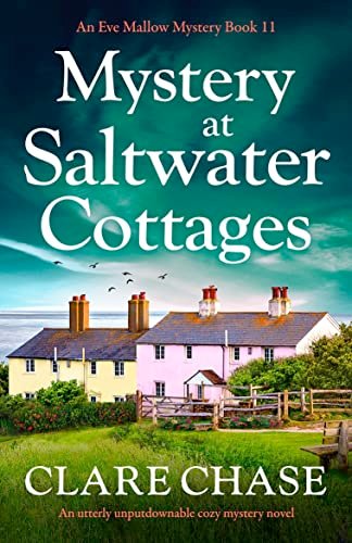 Book cover for "Mystery at Saltwater Cottages" by Clare Chase