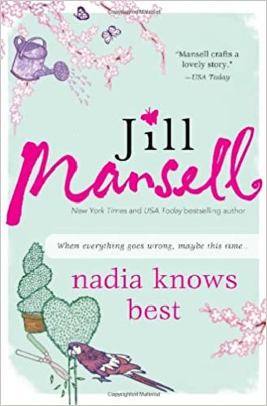 Book cover for "Nadia Knows Best" by Jill Mansell