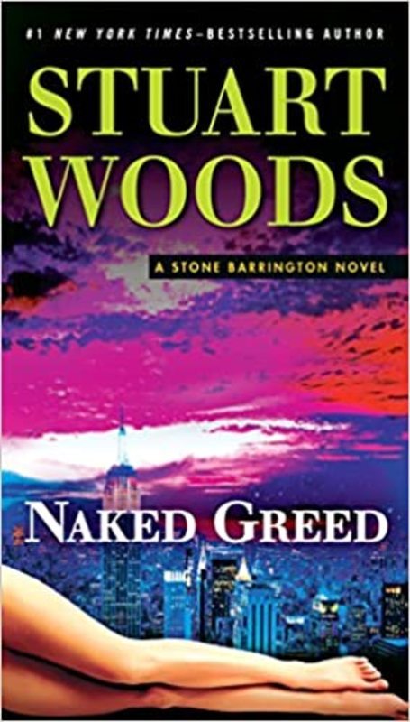 Book cover for "Naked Greed" by Stuart Woods