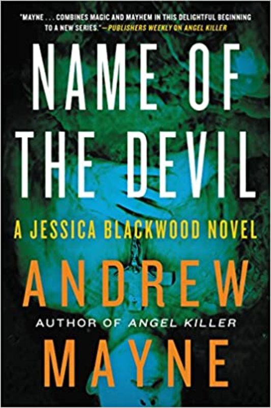 Book cover for "Name of the Devil" by Andrew Mayne