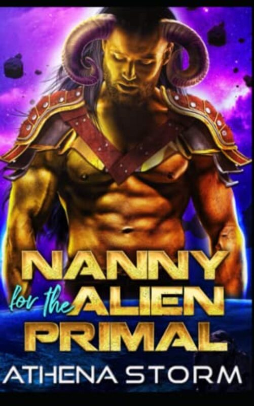 Book cover for "Nanny For The Alien Primal" by Athena Storm