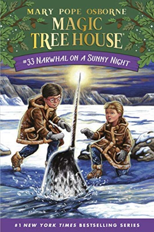 Book cover for "Narwhal on a Sunny Night" by Mary Pope Osborne