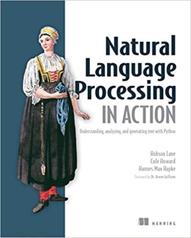 Book cover for "Natural Language Processing in Action" by Hannes Hapke