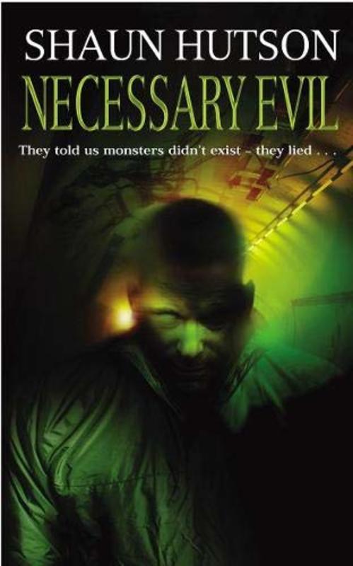 Book cover for "Necessary Evil" by Shaun Hutson