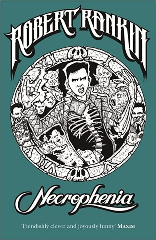 Book cover for "Necrophenia" by Robert Rankin