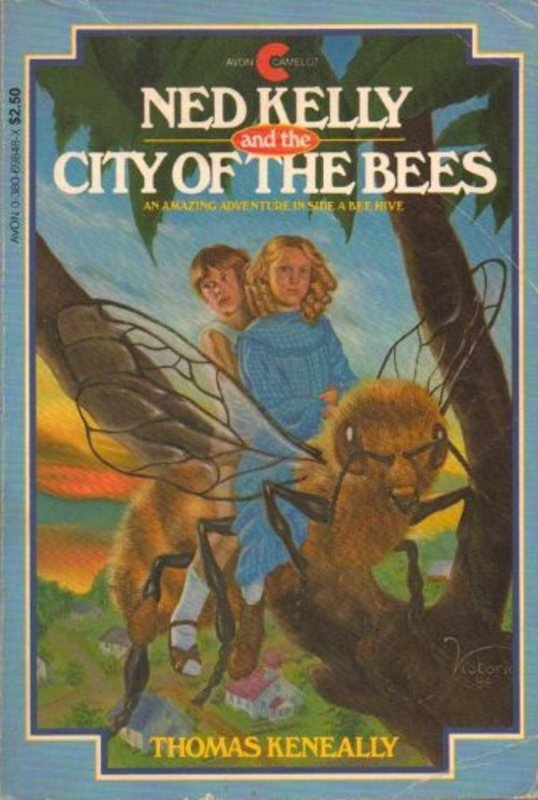 Book cover for "Ned Kelly and the City of the Bees" by Thomas Keneally