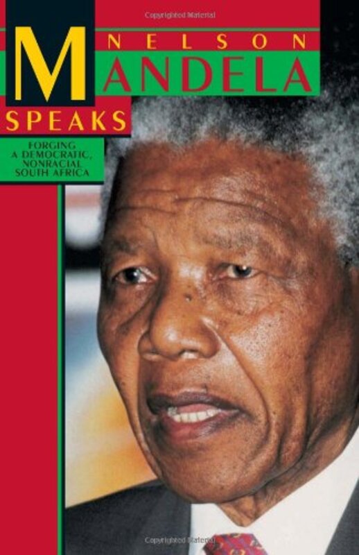 Book cover for "Nelson Mandela Speaks"