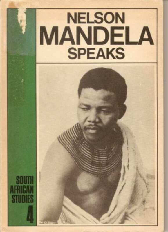 Book cover for "Nelson Mandela Speaks"