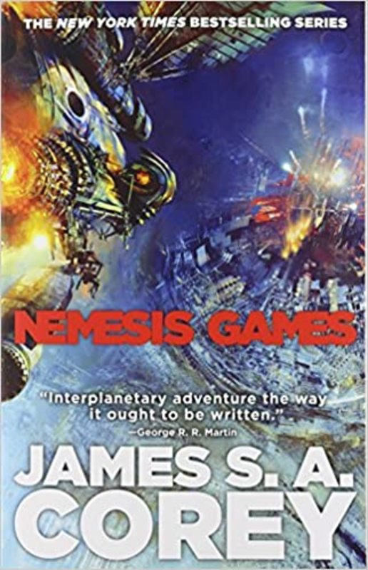 Book cover for "Nemesis Games" by James SA Corey