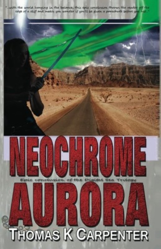 Book cover for "Neochrome Aurora" by Thomas K Carpenter