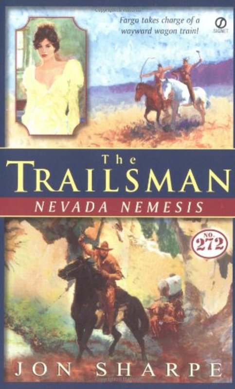 Book cover for "Nevada Nemesis" by Jon Sharpe
