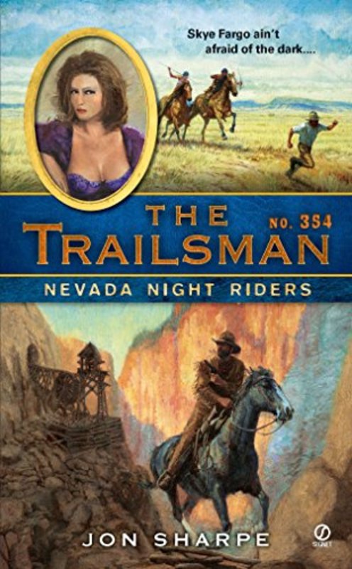Book cover for "Nevada Night Riders" by Jon Sharpe