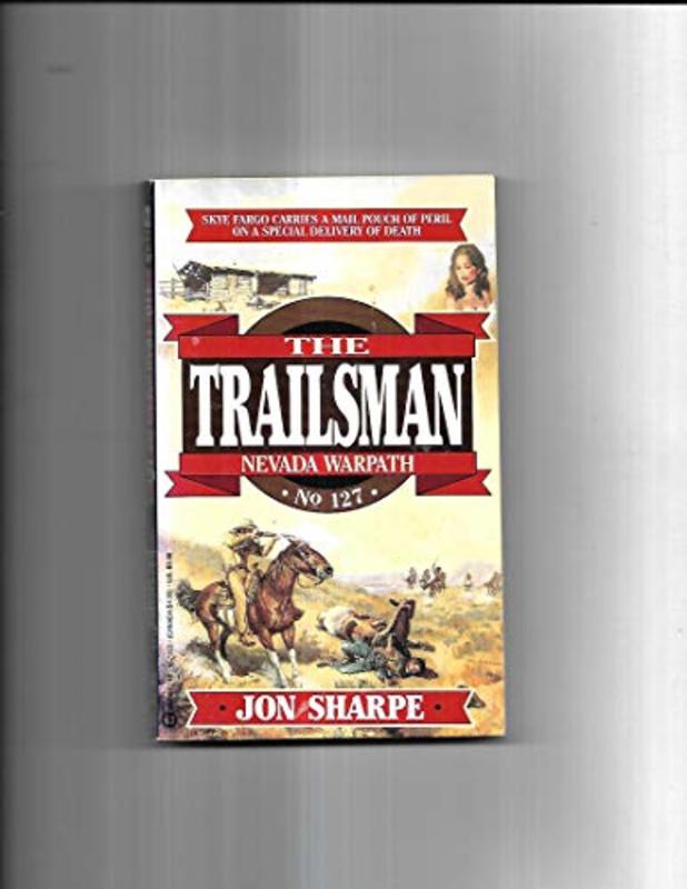 Book cover for "Nevada Warpath" by Jon Sharpe