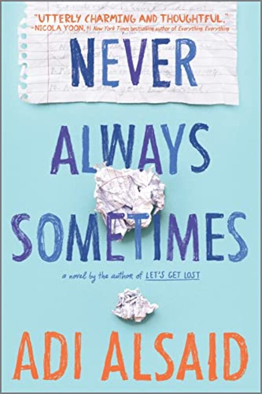 Book cover for "Never Always Sometimes" by Adi Alsaid