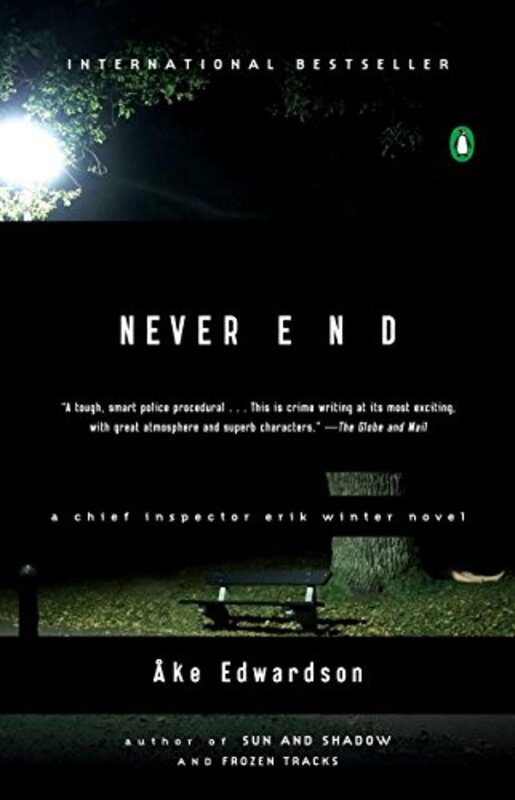 Book cover for "Never End" by Ake Edwardson