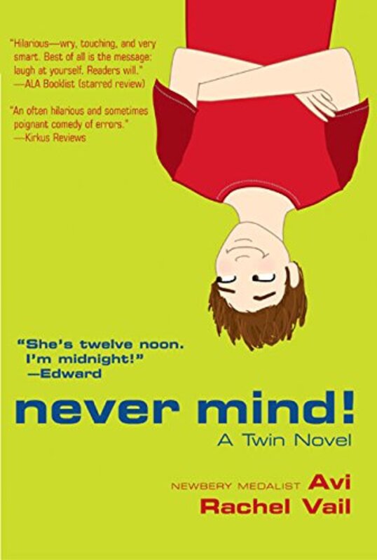 Book cover for "Never Mind!" by Avi