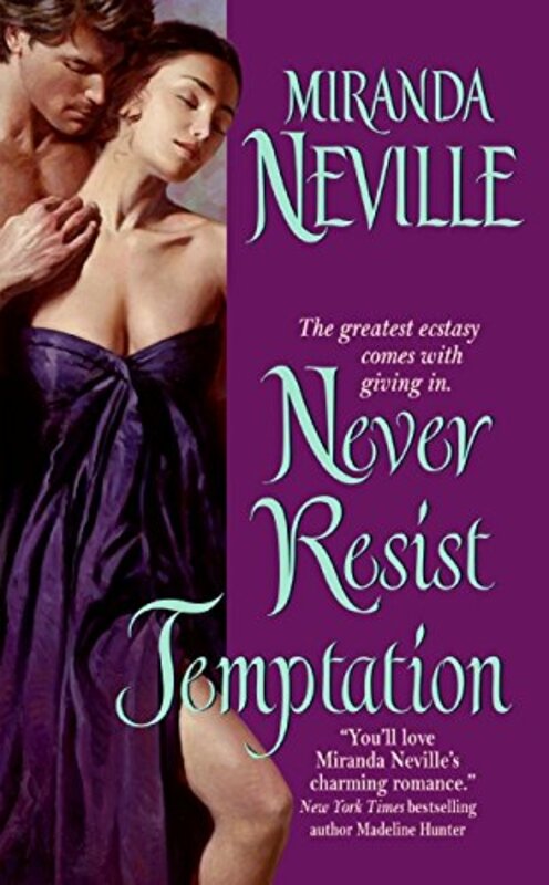 Book cover for "Never Resist Temptation" by Miranda Neville
