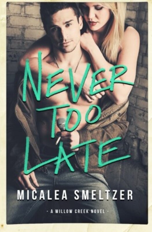 Book cover for "Never Too Late" by Micalea Smeltzer