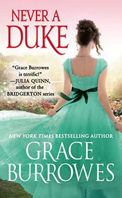 Book cover for "Never a Duke" by Grace Burrowes