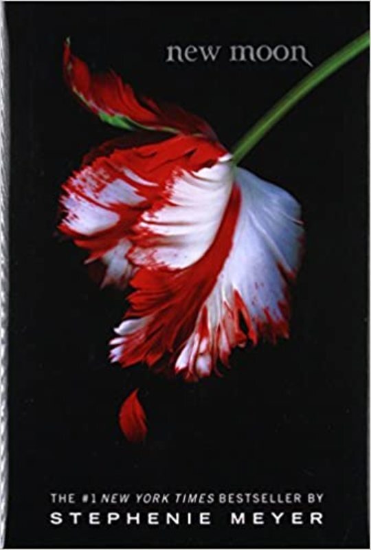 Book cover for "New Moon" by Stephenie Meyer