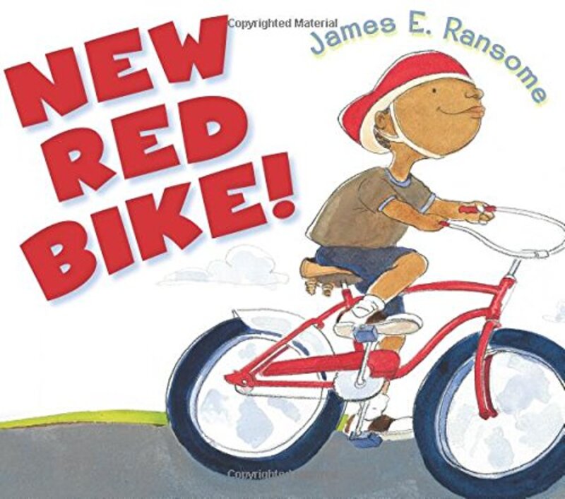 Book cover for "New Red Bike!" by James E Ransome