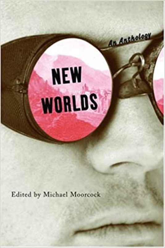 Book cover for "New Worlds" by Michael Moorcock