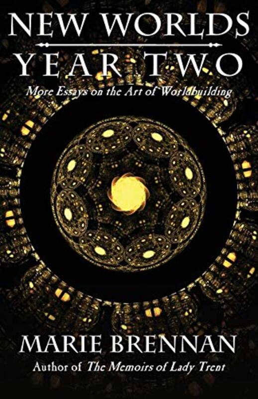 Book cover for "New Worlds, Year Two" by Marie Brennan