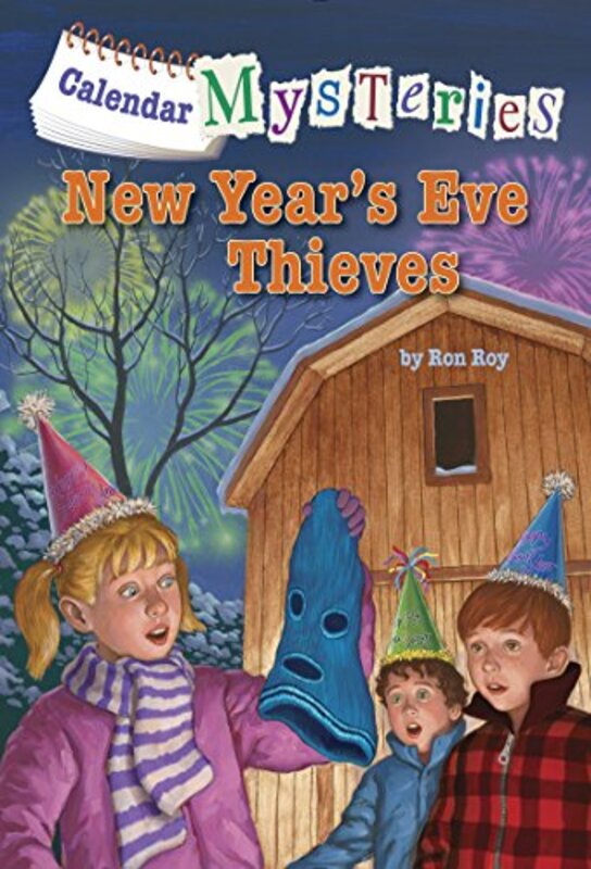 Book cover for "New Year's Eve Thieves" by Ron Roy