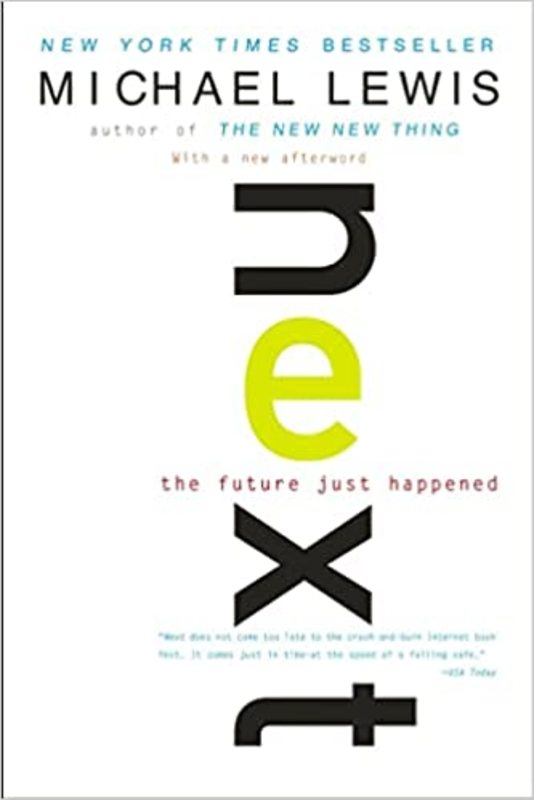 Book cover for "Next" by Michael Lewis
