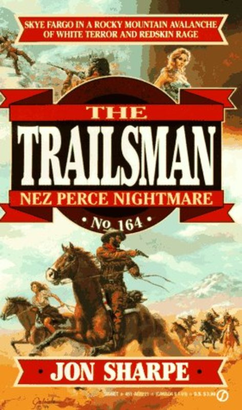 Book cover for "Nez Perce Nightmare" by Jon Sharpe