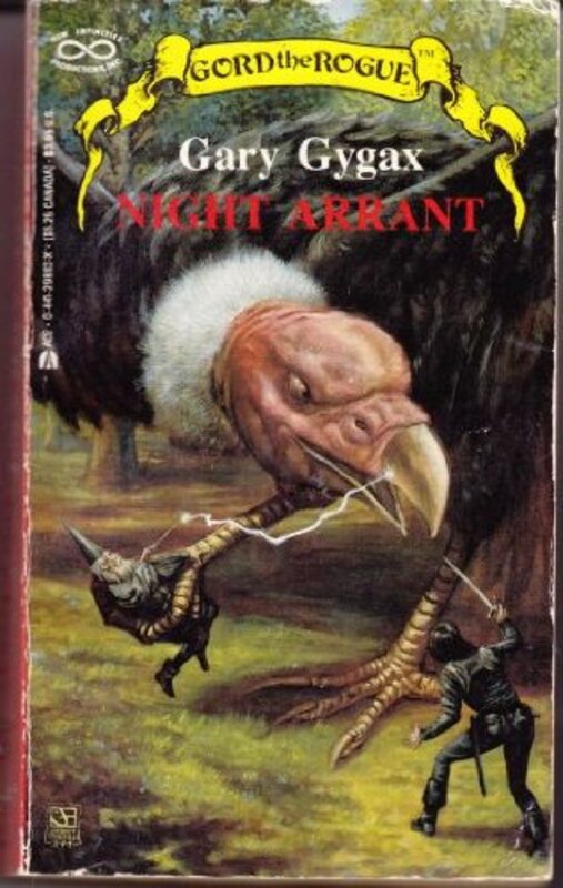 Book cover for "Night Arrant" by Gary Gygax
