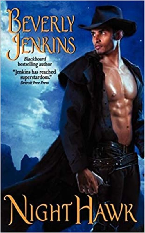 Book cover for "Night Hawk" by Beverly Jenkins